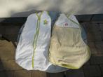 2 baby slaapzakken wit groen met dieren tot 80 centimeter, Kinderen en Baby's, Dekens, Slaapzakjes en Inbakerproducten, Ophalen of Verzenden
