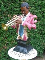statue d un trompettiste jazz sur socle en marbre collection, Statue, Enlèvement ou Envoi, Neuf