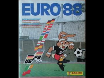 PANINI EURO 88 VOETBAL VOLLEDIGE SET + LEEG ALBUM beschikbaar voor biedingen