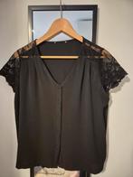 Zwarte blouse maat M, Ophalen, Gedragen, Maat 38/40 (M)