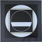 GILBERT DECOCK / GEOMETRIE / KLEURLITHO / 60x60cm / KADER, Antiek en Kunst, Ophalen of Verzenden
