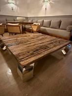 Houten salon tafel, Huis en Inrichting, Tafels | Salontafels, Ophalen, Zo goed als nieuw