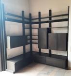 Groote houten hoekkast LBP DESIGNO voor boeken, bar opberg., Ophalen, Gebruikt, Overige materialen, 200 cm of meer