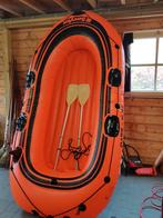 Opblaasbare boot met peddels en pomp, Watersport en Boten, Roeiboten, Ophalen, Zo goed als nieuw, Met roeispanen of peddels