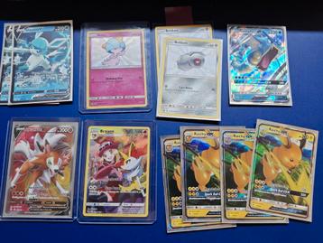12 Pokémon kaarten aan 2 euro per stuk of 20 voor het geheel beschikbaar voor biedingen