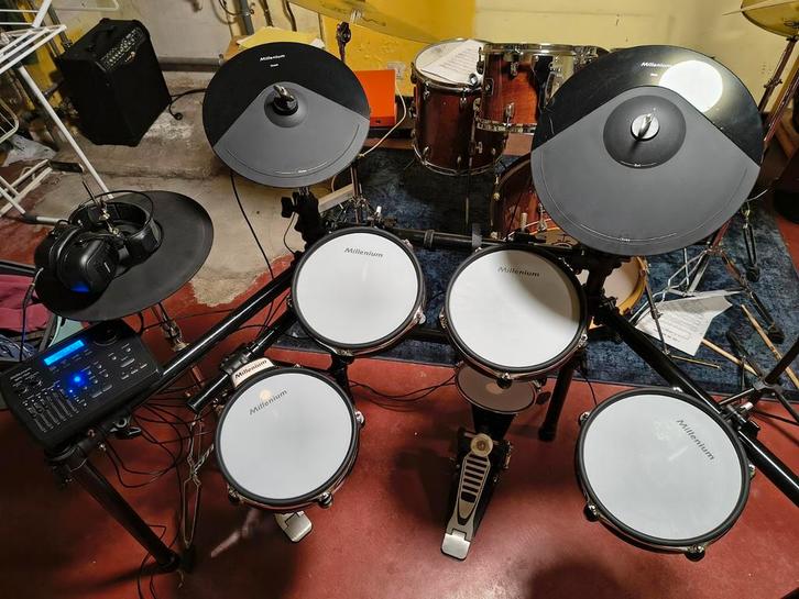 Millenium MPS-750X E-Drum Mesh Set, Muziek en Instrumenten, Drumstellen en Slagwerk, Zo goed als nieuw, Ophalen