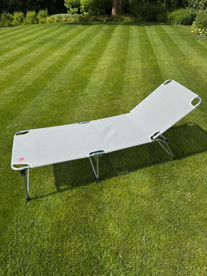 Ligstoel/ligstoel voor buiten, Tuin en Terras, Ligbedden, Zo goed als nieuw, Aluminium, Verstelbaar, Ophalen