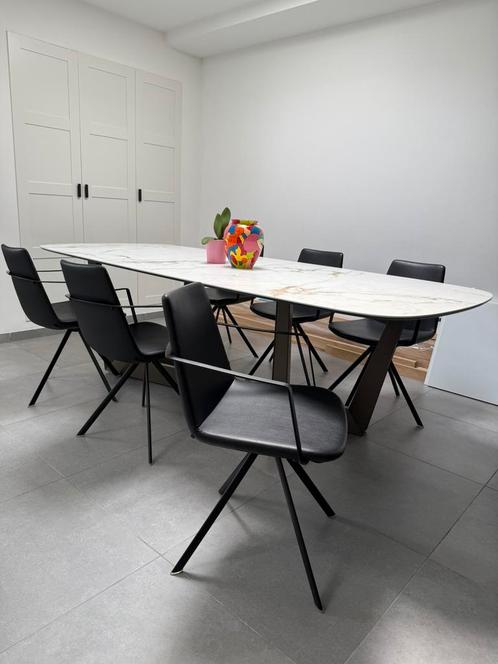 6x JOLI Rafael Design Eetkamerstoelen, Huis en Inrichting, Stoelen, Zo goed als nieuw, Vijf, Zes of meer stoelen, Zwart, Ophalen