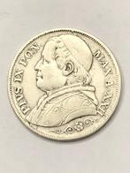 Munt zilver Vaticaan 2 lire paus Pius IX jaartal 1867, Enlèvement ou Envoi, Italie, Monnaie en vrac, Argent
