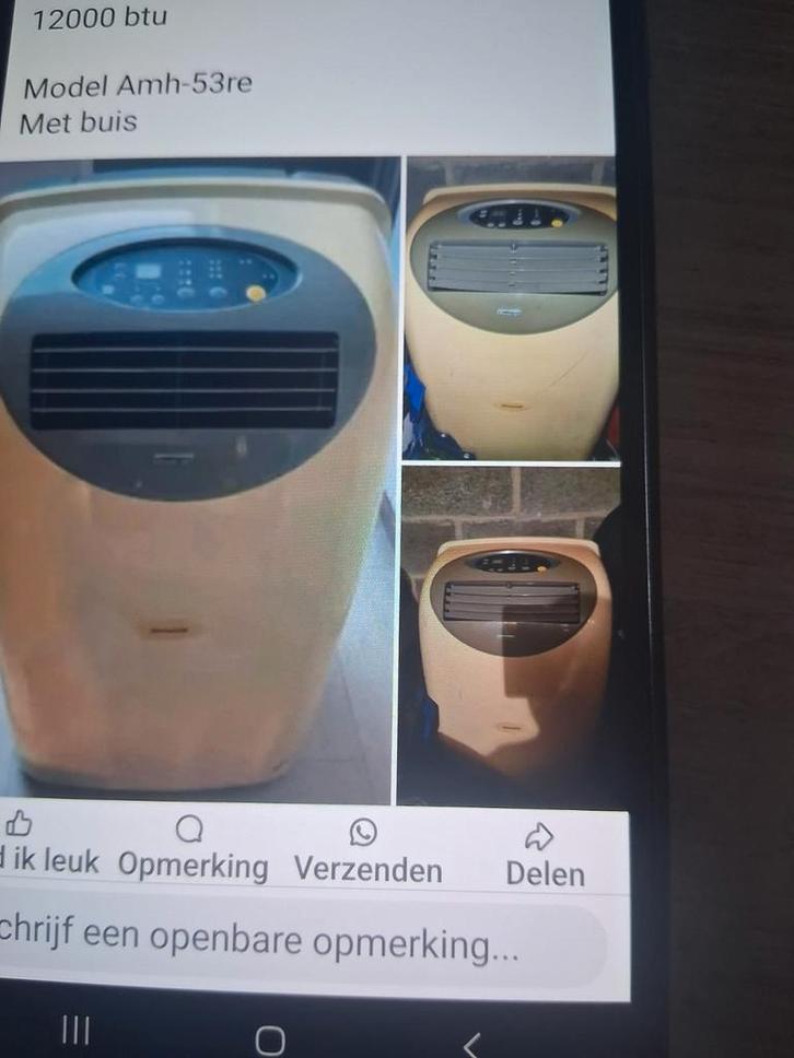 Deftige mobiele airco, Elektronische apparatuur, Airco's, Zo goed als nieuw, Mobiele airco, Ophalen