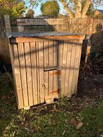 kippenhok, gemaakt van cube.Bezet met hout, deurtje en dak, Dieren en Toebehoren, Ophalen, Gebruikt, Hout