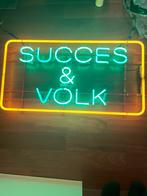 Neon lamp Succes & Volk ( bar mancave kelder café duvel ), Huis en Inrichting, Zo goed als nieuw, Ophalen