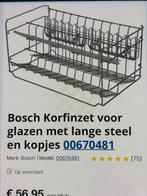 Bosch Korfinzet voor glazen met lange steel, Elektronische apparatuur, Vaatwasmachines, Ophalen, Nieuw