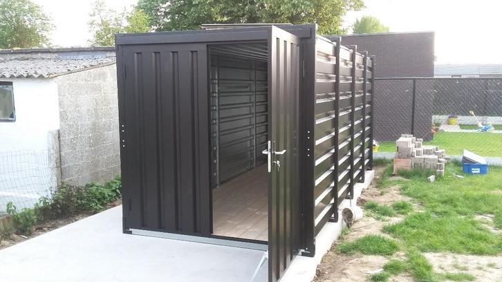 demontabele opslagcontainer, Jardin & Terrasse, Abris de jardin, Neuf, Abri de jardin, Métal, 500 cm ou plus, 200 à 400 cm, Sans fenêtres