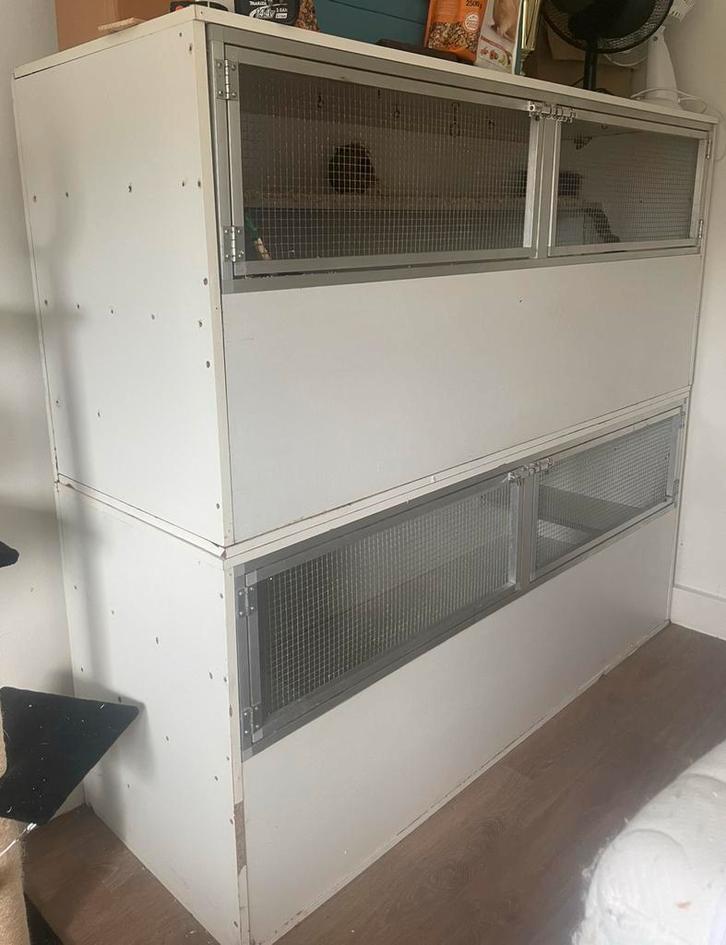Knaagdier verblijf 180 x 80 x 60, Dieren en Toebehoren, Knaagdieren en Konijnen | Hokken en Kooien, Zo goed als nieuw, Kooi, Chinchilla