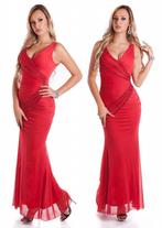 Mesdames robe de soirée élégante rouge, Koucla, Taille 38/40 (M), Robe de gala, Rouge
