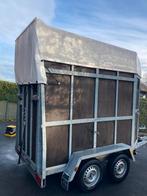 Paarden aangangwagen 1,5, Animaux & Accessoires, Chevaux & Poneys | Semi-remorques & Remorques, Enlèvement, Utilisé, Bois, Remorque 1½ cheval