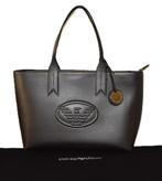 Emporio Armani Freda Logo Eagle Tote Bag – Gun Metal, Ophalen of Verzenden, Zo goed als nieuw, Grijs, Shopper