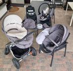 Stokke Trailz onderstel reiswieg buggy autozitje+easyfix, Kinderen en Baby's, Kinderwagens en Combinaties, Gebruikt, Verstelbare duwstang