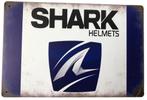 Metalen SHARK HELMETS vintage look wandplaat - 20x30cm, Motoren, Nieuw