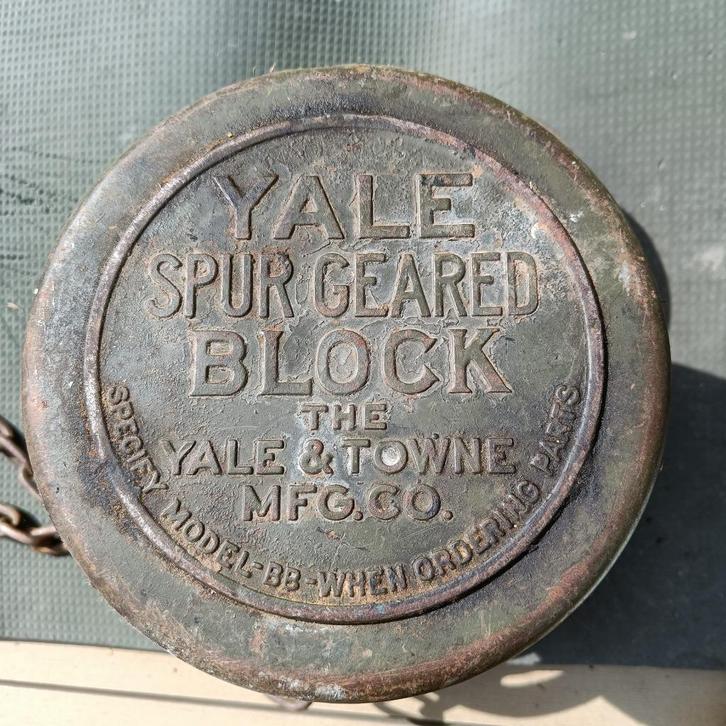 Vintage - curiosa, Industriële handtakel YALE, Antiek en Kunst, Curiosa en Brocante, Ophalen