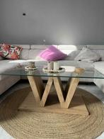 Table W bois et verre, Ophalen, Zo goed als nieuw