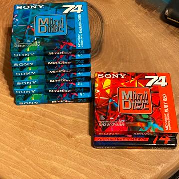 Sony Mini Disc 74, emerald green, red ruby *scellés, Enlèvement ou Envoi