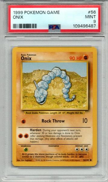 Onix Psa 9 Base set unlimited beschikbaar voor biedingen
