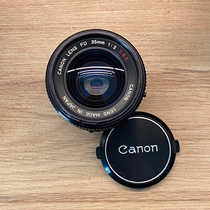Canon FD 35mm f2 SSC *comme neuf, TV, Hi-fi & Vidéo, Appareils photo analogiques, Comme neuf, Reflex miroir, Canon, Enlèvement ou Envoi