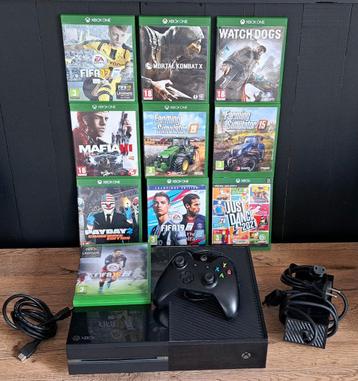 XBOX ONE BLACK + 10 JEUX beschikbaar voor biedingen