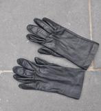 M283. Paire de gants de luxe en cuir noir pour dame taille 7, Dents, Ophalen of Verzenden, Zo goed als nieuw, Handschoenen
