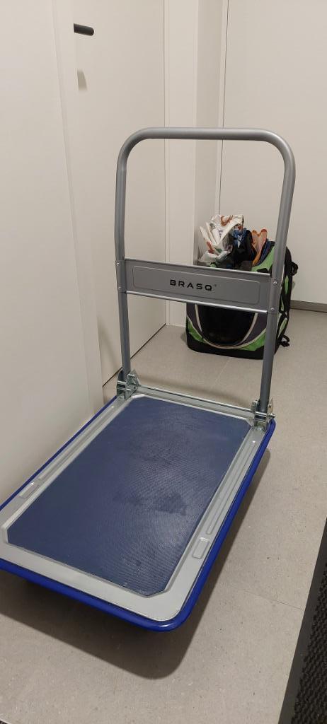 Transportkar BRASQ inklapbaar 300kg, Doe-het-zelf en Bouw, Transportwagens, Zo goed als nieuw, Transportkar, Ophalen of Verzenden