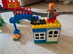 Duplo 10508 goederen trein met spoorweg, Ophalen of Verzenden, Zo goed als nieuw, Duplo