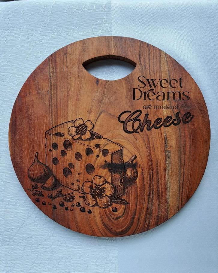 vrolijke kaasplank - NIEUW, Huis en Inrichting, Keuken | Keukenbenodigdheden, Nieuw, Ophalen of Verzenden