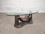 Salontafel met bronzen beeld, Huis en Inrichting, Ophalen, ., ., Ovaal