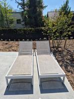 Ligzetels, Tuin en Terras, Ligbedden, Ophalen, Gebruikt, Aluminium, Verstelbaar