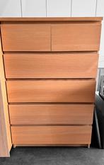 Commode Ikea Malm - 6 tiroirs, Maison & Meubles, Armoires | Commodes, Comme neuf, 5 tiroirs ou plus, 50 à 100 cm, Enlèvement
