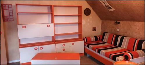 vintage space age slaapkamer bed sofa kasten 1973, Verzamelen, Retro, Huis en Inrichting, Ophalen