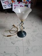 Vintage tafellamp bureaulamp goud antraciet, Huis en Inrichting, Gebruikt, Ophalen