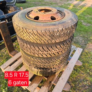 Banden Velg 8.5 R 17.5 (6 gaats) dieplader pipowagen chassis beschikbaar voor biedingen