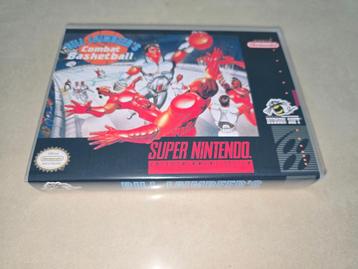 Bill Lambeer's Combat Basketball SNES Game Case