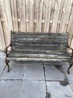 Antieke tuinbank 1900 leeuwenkop, Tuin en Terras, Tuinbanken, Ophalen, Zo goed als nieuw
