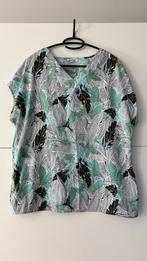 Damart blouse met bladprint, Kleding | Dames, Blouses en Tunieken, Blauw, Damart, Ophalen of Verzenden, Zo goed als nieuw