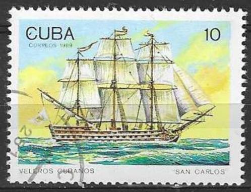 Cuba 1989 - Yvert 2957 - Cubaanse Zeilschepen (ST), Postzegels en Munten, Postzegels | Amerika, Gestempeld, Verzenden