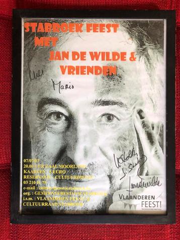 Poster in kader gesigneerd Jan De Wilde Aalst