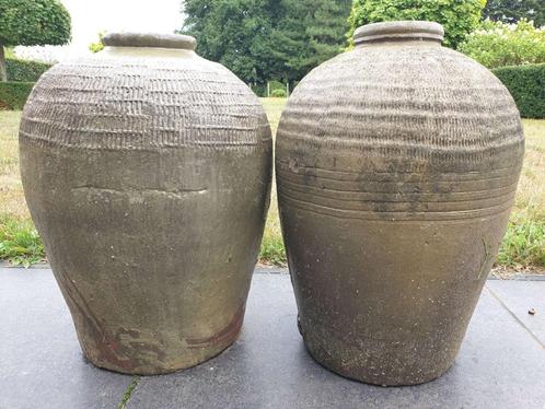 2x terracotta kruik amfoor tuinvaas H 48cm perfekte staat !!, Tuin en Terras, Tuinvazen, Ophalen of Verzenden