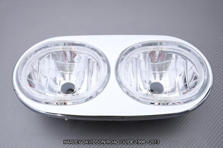 Koplamp Voorlicht AVDB HARLEY DAVIDSON ROAD GLIDE 1998 2013, Motoren, Accessoires | Overige, Nieuw, Ophalen of Verzenden