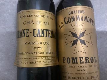 Margaux 1975 en Pommerol 1975-1978 beschikbaar voor biedingen