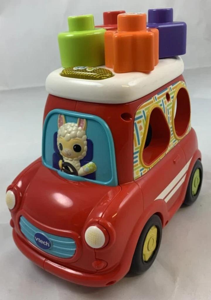 VTech Vrolijke Vormauto motoriekspeelgoed vormenstoof, Kinderen en Baby's, Speelgoed | Vtech, Zo goed als nieuw, Verzenden