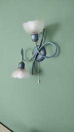 Set verlichting voor woonkamer, Huis en Inrichting, Lampen | Hanglampen, Gebruikt, Ophalen, 75 cm of meer, Glas